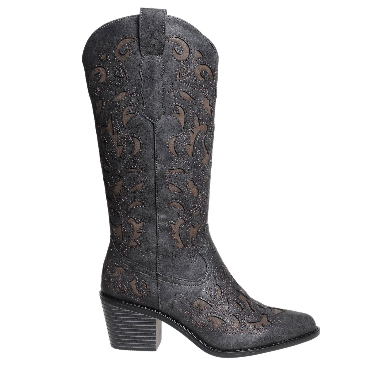 Whitney Inlay Cowgirl Boots