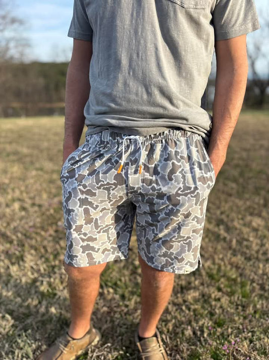 Gray Camo Shorts