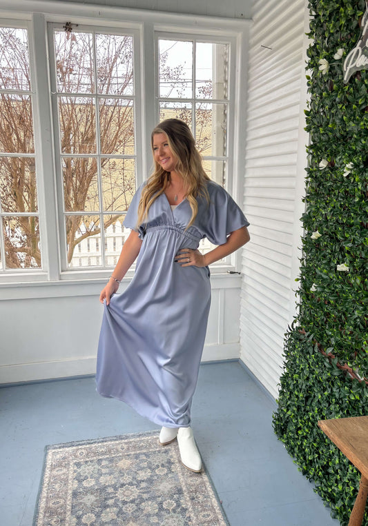 Satin Maxi Dress