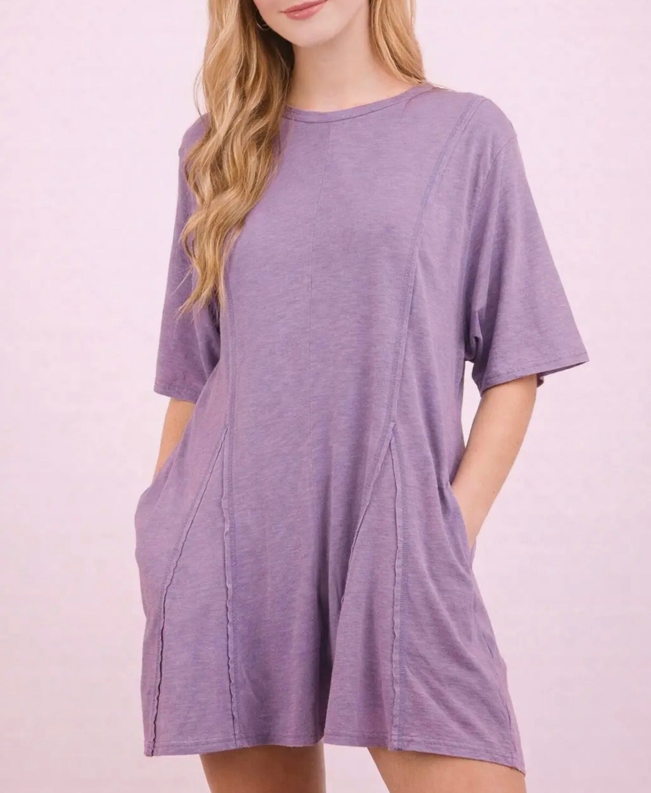 Mineral Wash Flowy Romper