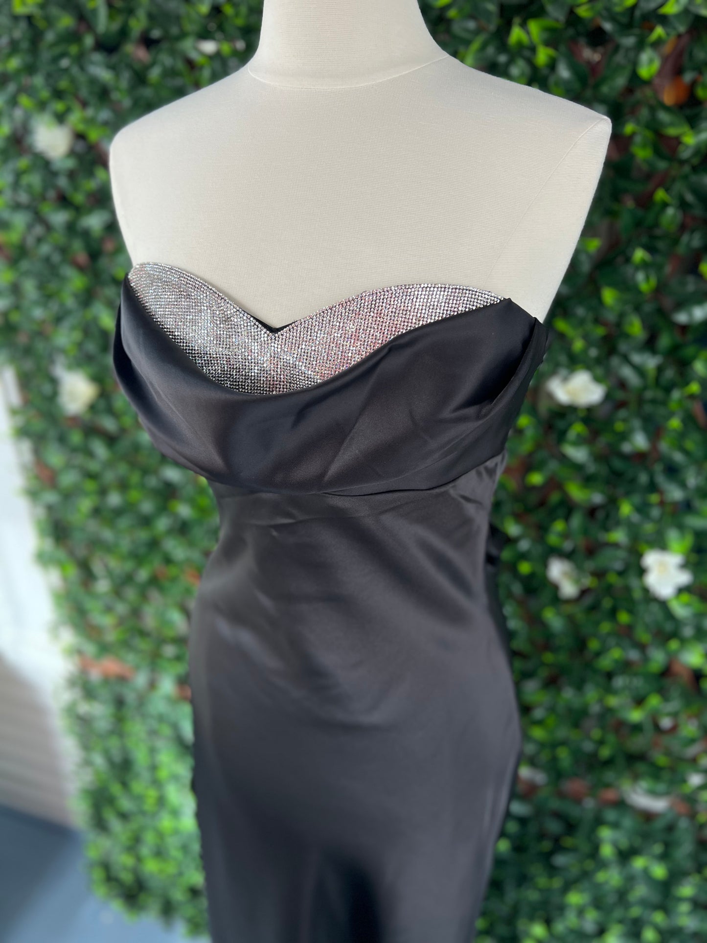 Strapless Bling Formal Gown