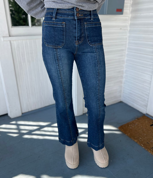High Rise Front Seam Bootcut