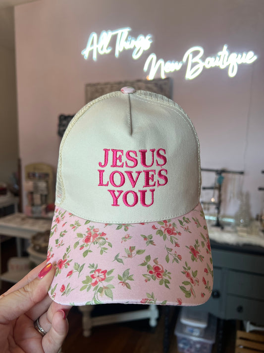Trucker Hat — “ Jesus Loves You”