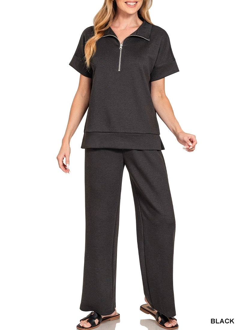Scuba Half Zip SS Set