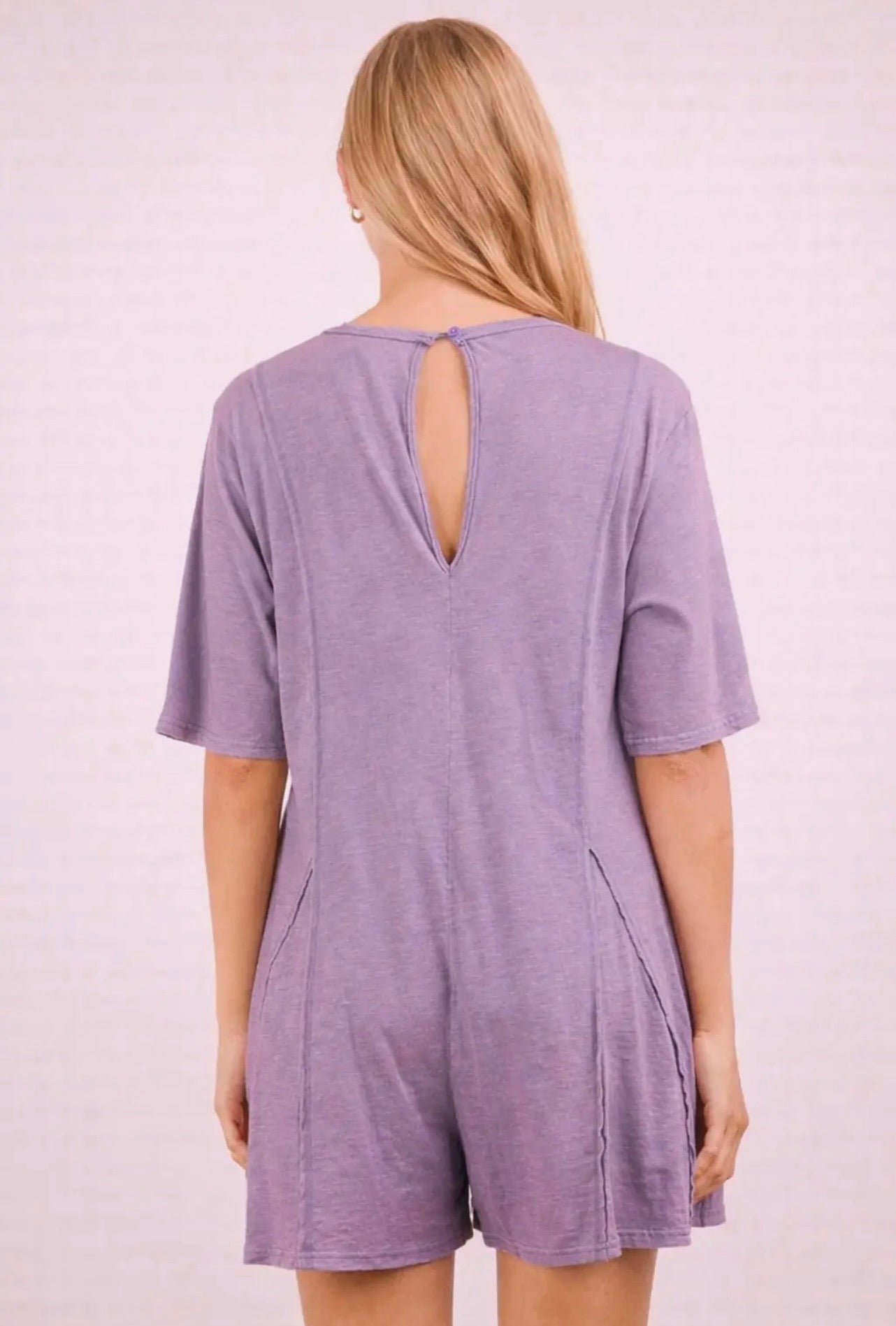 Mineral Wash Flowy Romper
