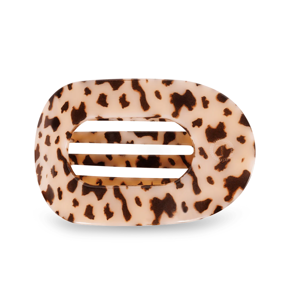 Blonde Tortoise Flat Round Hair Clip