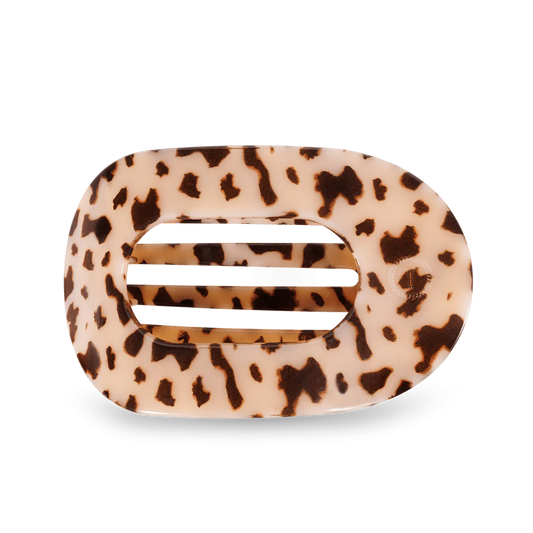 Blonde Tortoise Flat Round Hair Clip