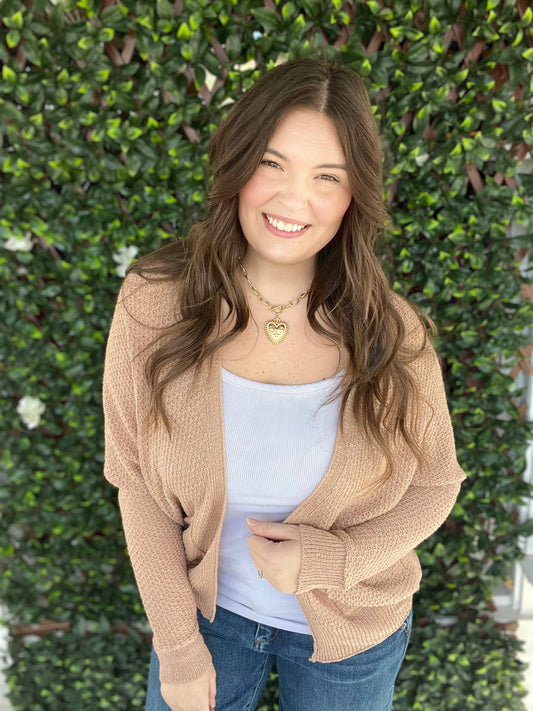 Mocha Pocket Cardigan
