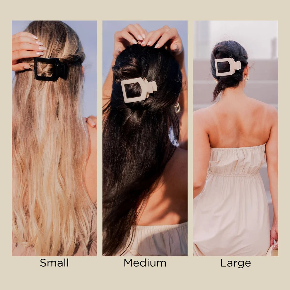 Tortoise Flat Square Hair Clip