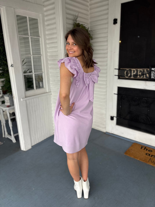 Bow Scoop Back Dress