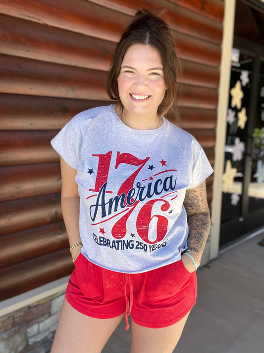 Raw Hem 1776 Tee