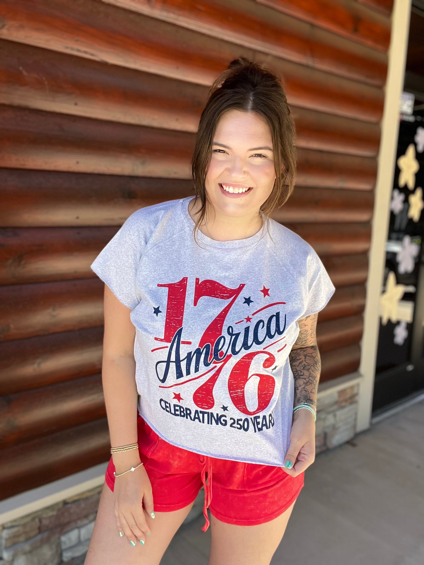 Raw Hem 1776 Tee