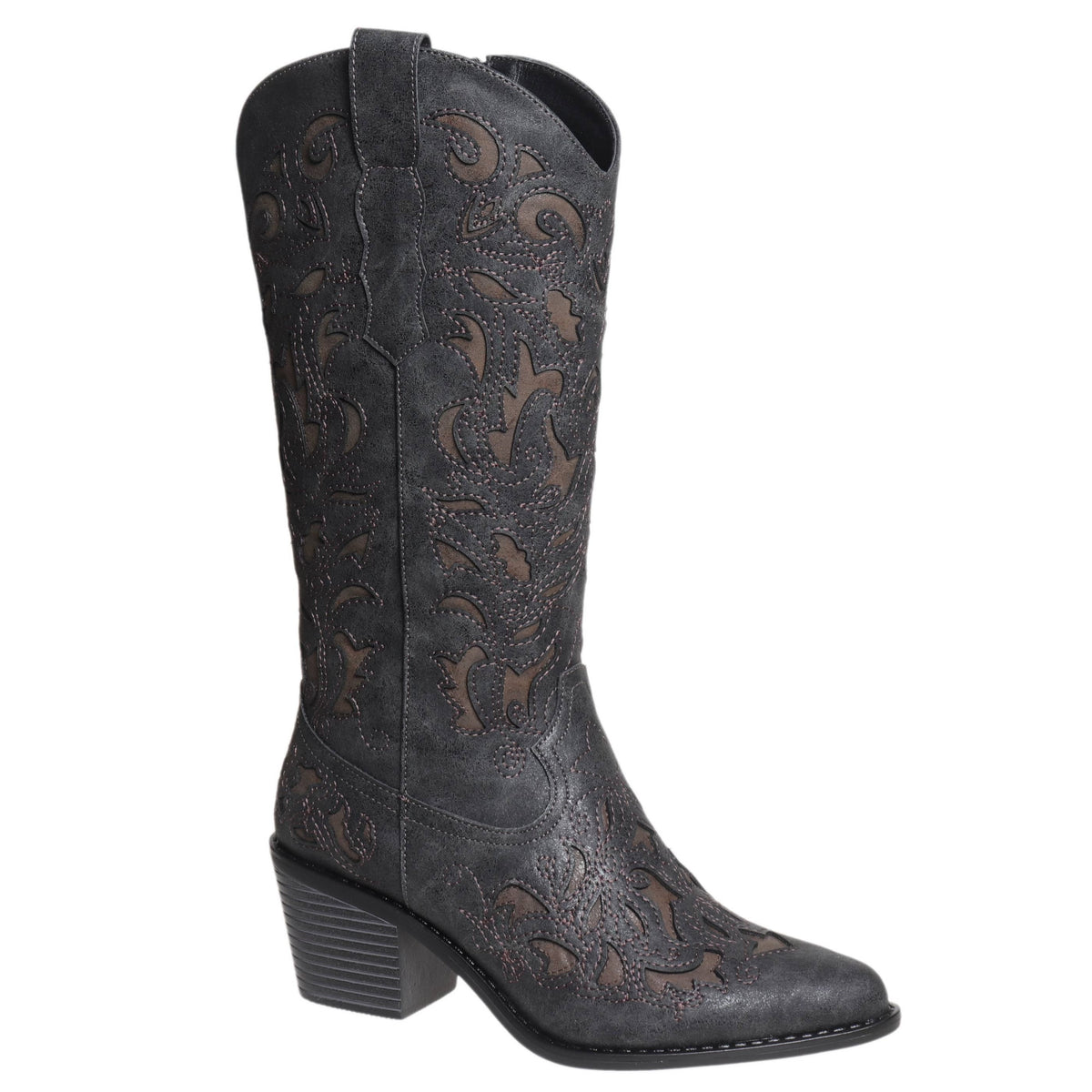 Whitney Inlay Cowgirl Boots