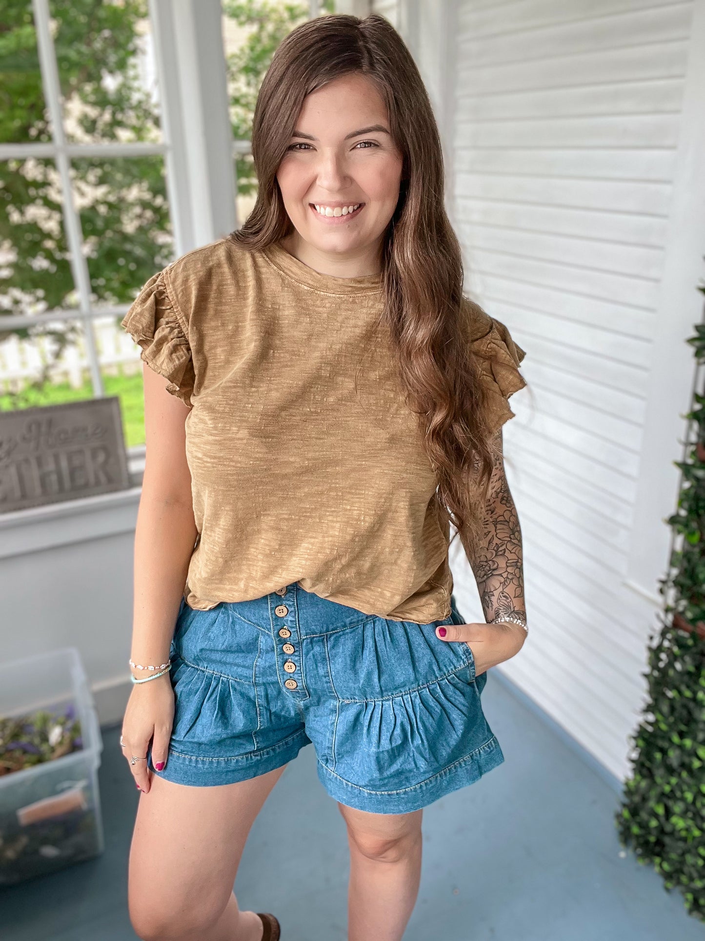 SS Ruffle Top
