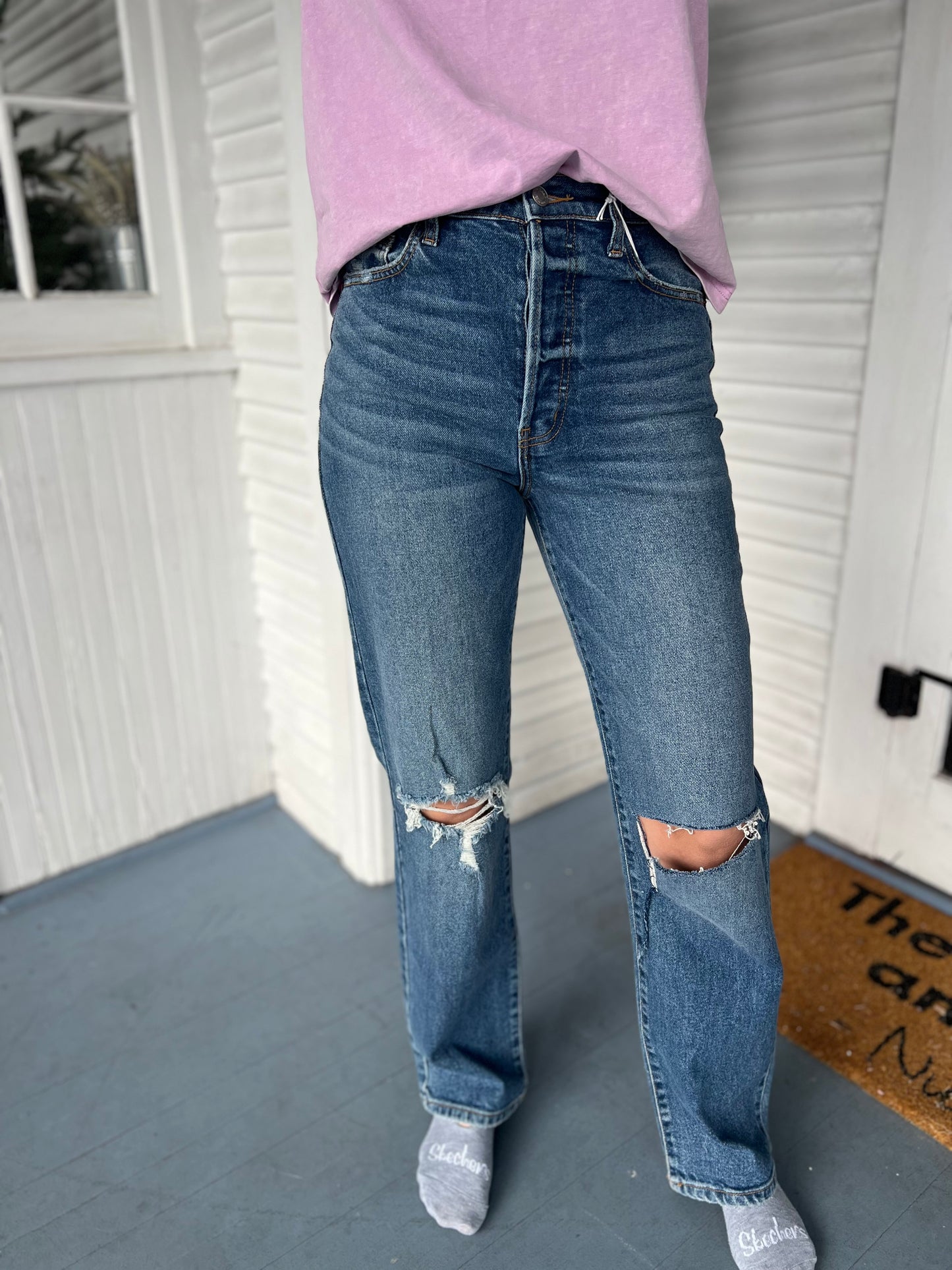 Super High Rise Dad Jean