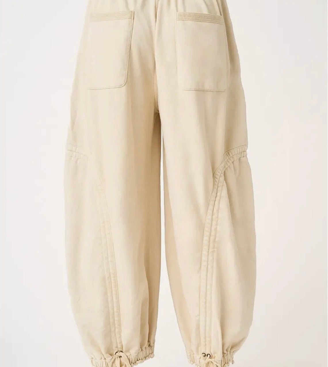 Mineral Washed Drop Pocket Balloon Pants