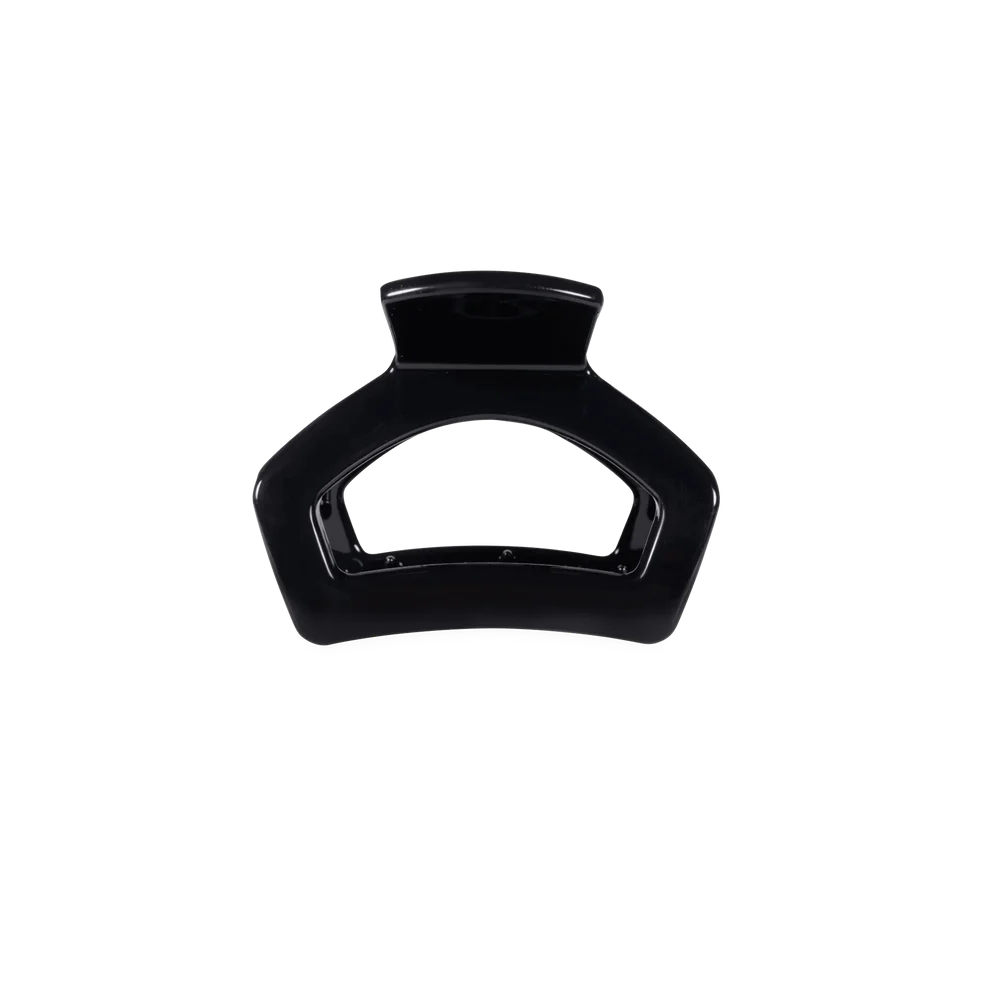 Open Jet Black Hair Clip