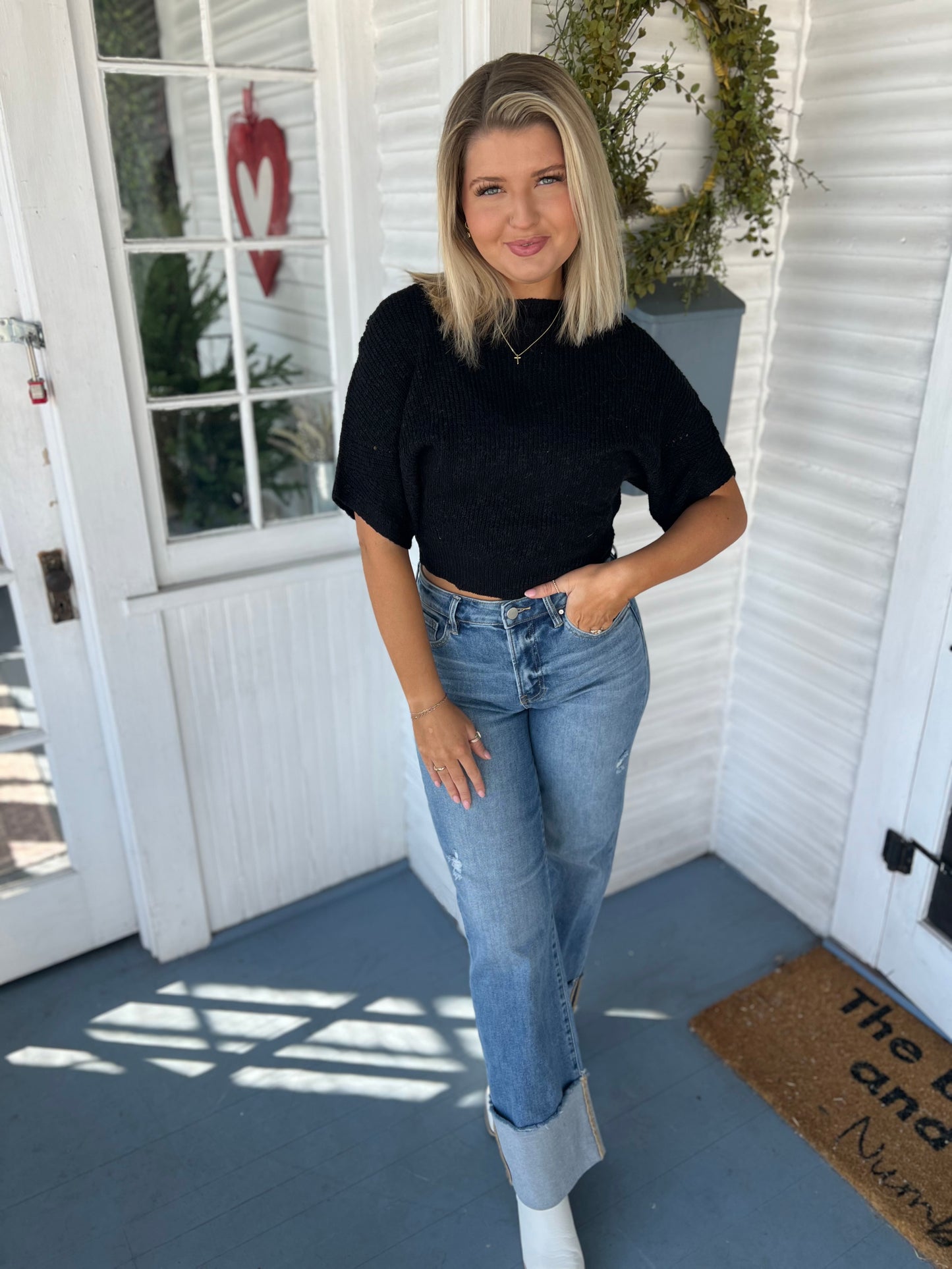 SS Dolman Knit Sweater