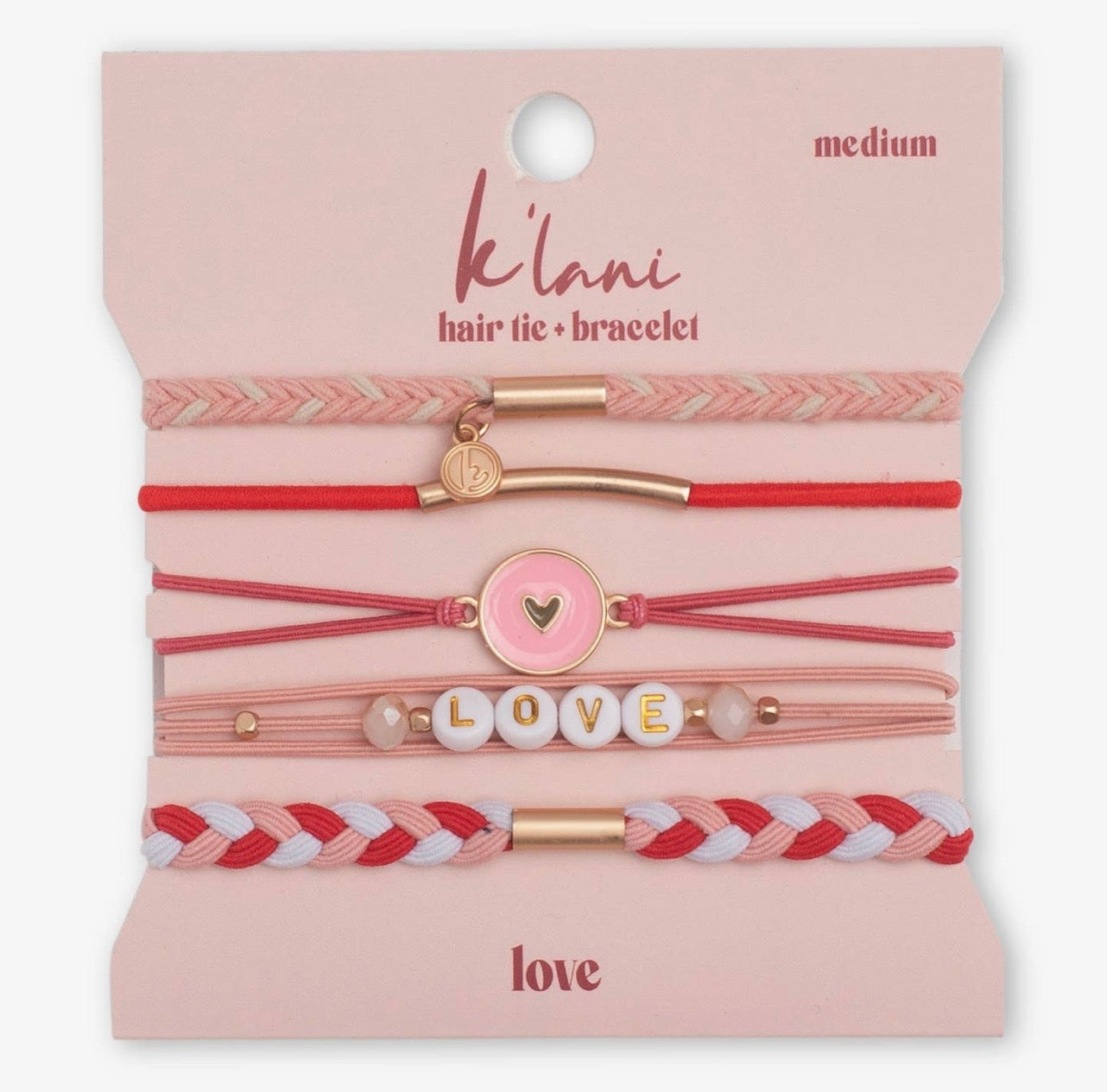 “Love” Hair Tie Bracelets