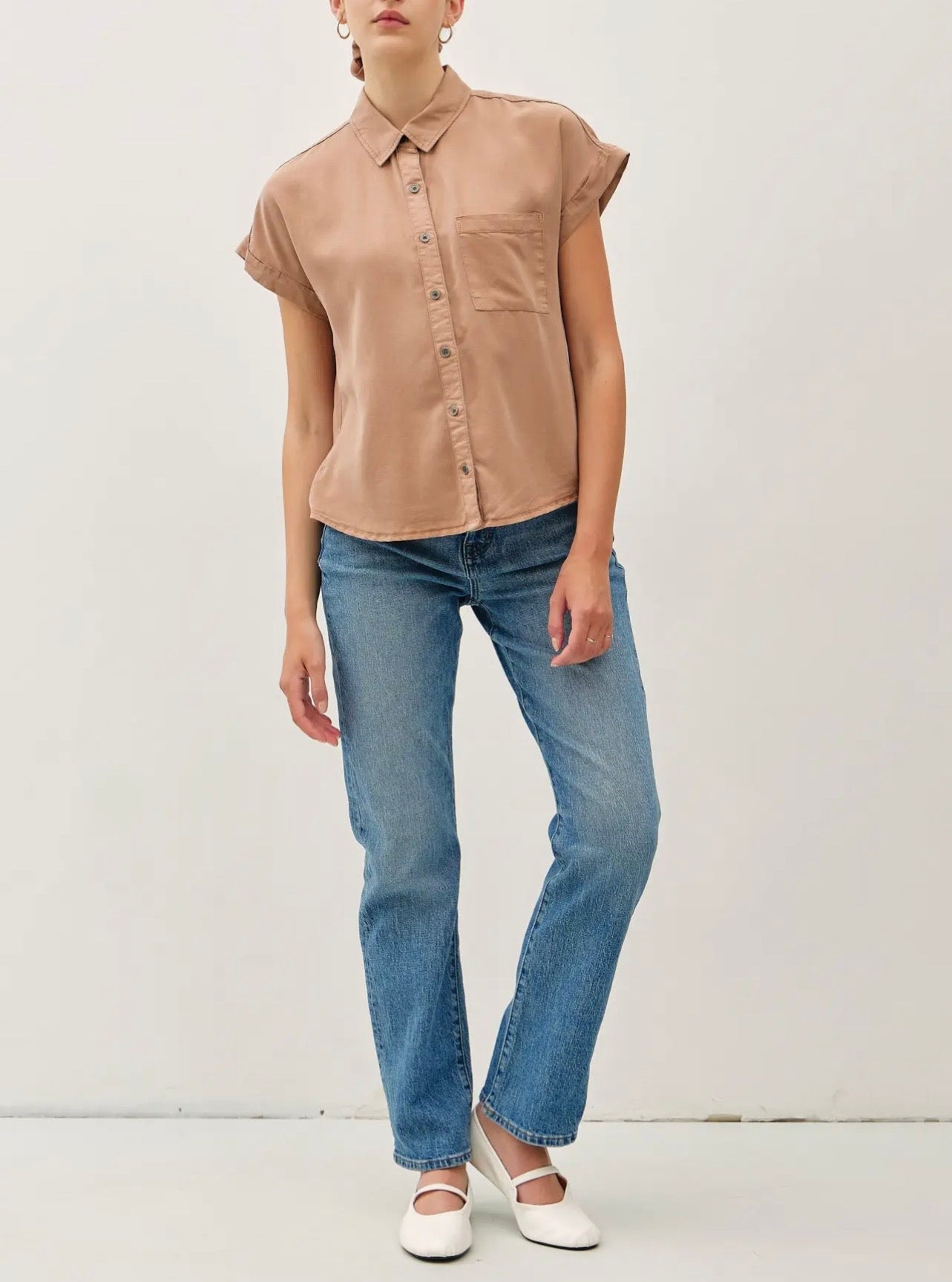 Tencel SS Button Down Shirt