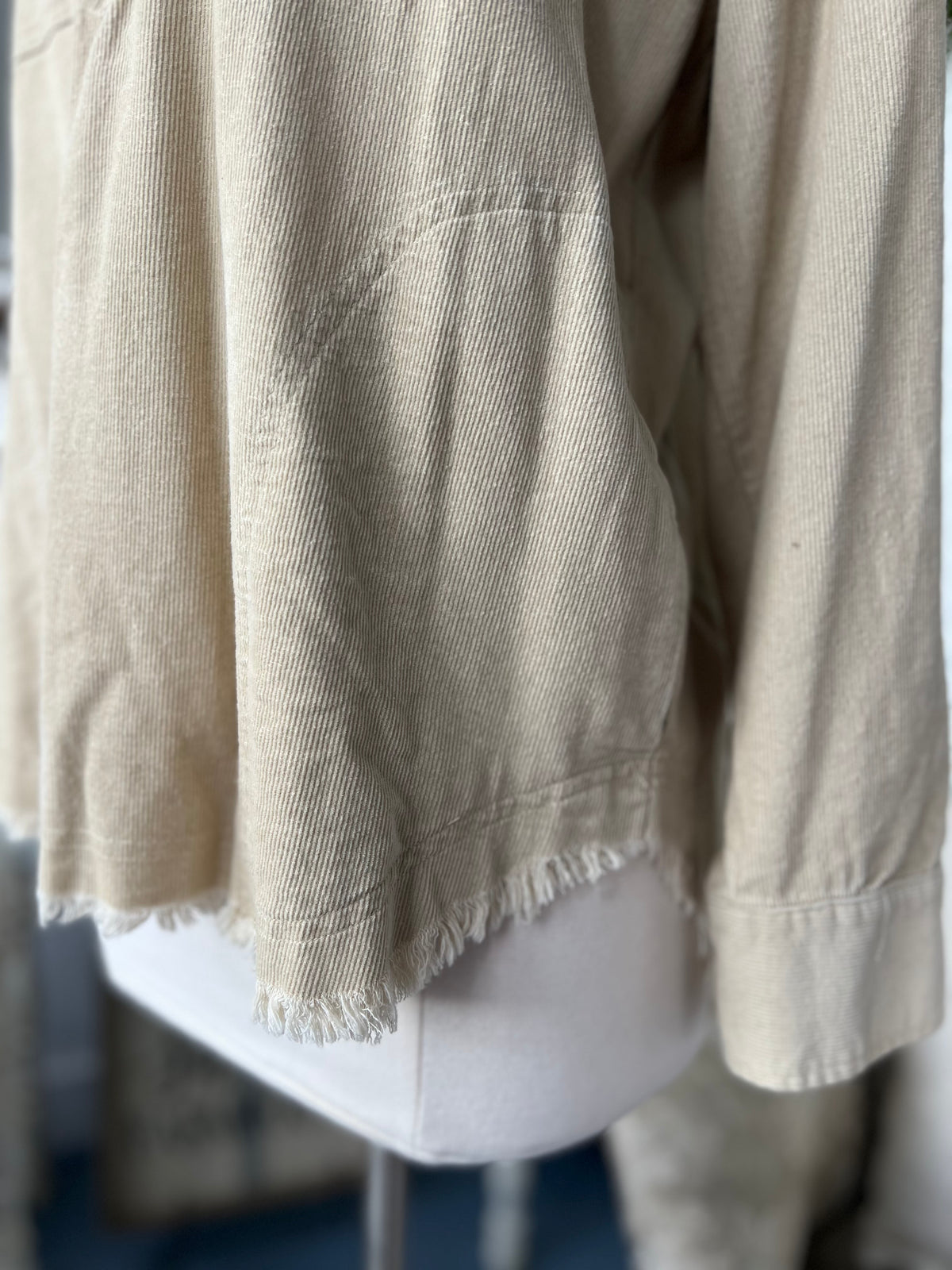 Quarter Zip Corduroy Shirt