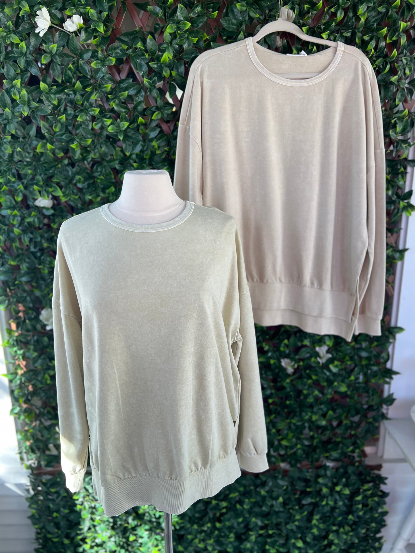 Mineral Wash LS Pullover