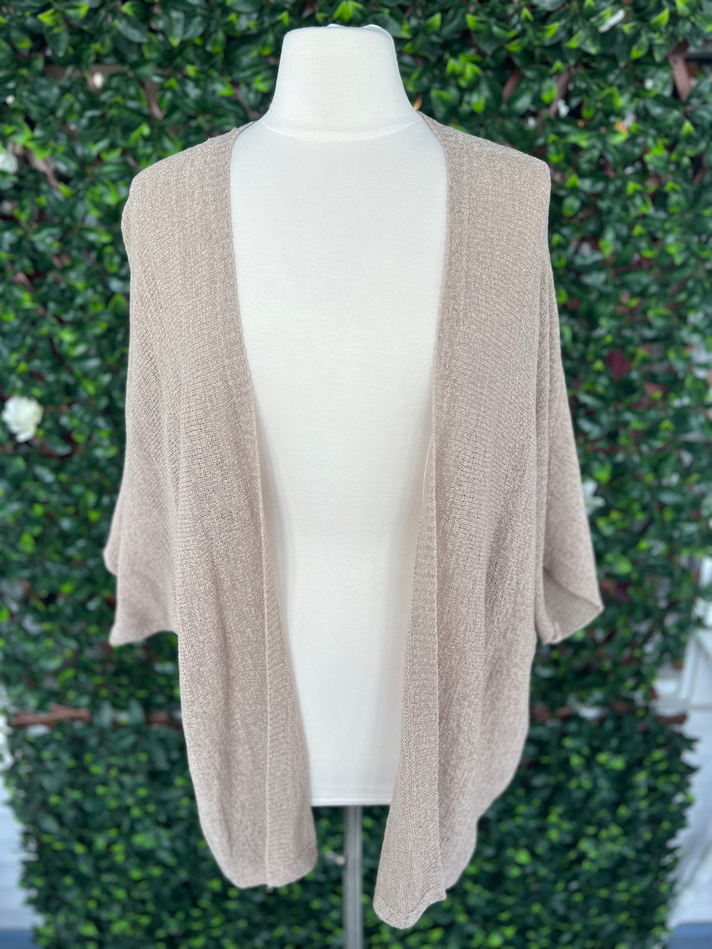 Taupe Light Knit Cardigan