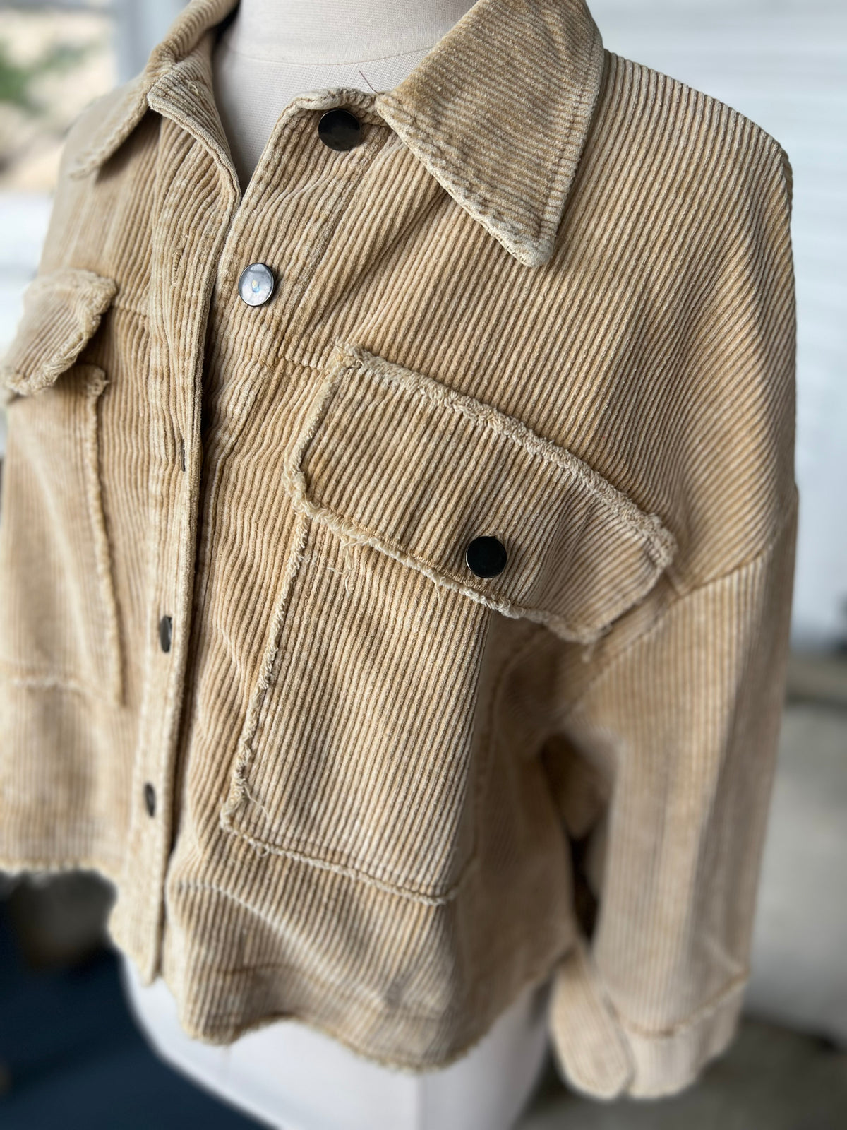 Cropped Corduroy Jacket