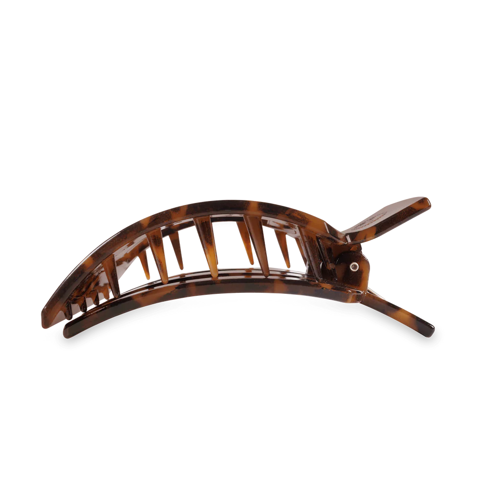 Tortoise Flat Square Hair Clip