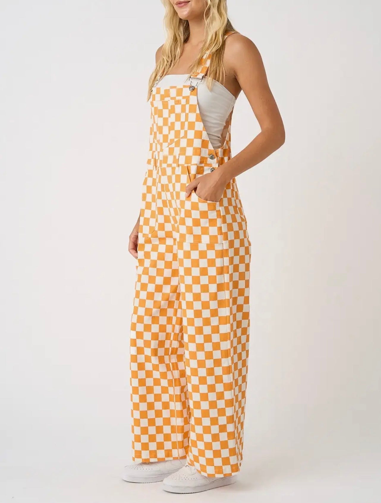 Checkerboard Pant Overalls
