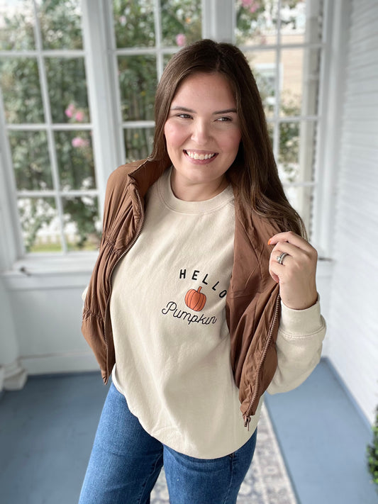 Hello Pumpkin Crewneck