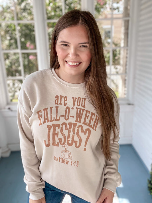 Fall-O-Ween Jesus Crewneck