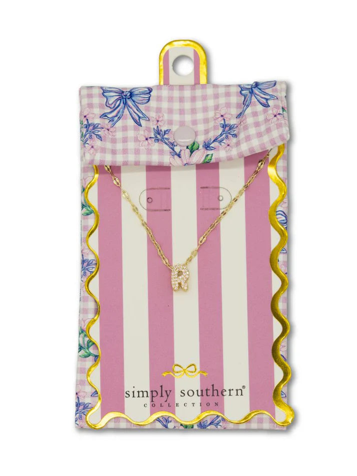 SS Initial Necklace