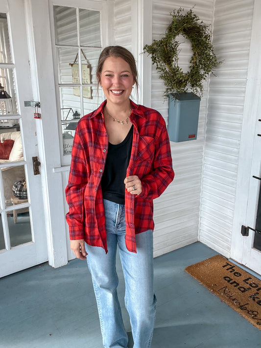 Red Plaid Flannel