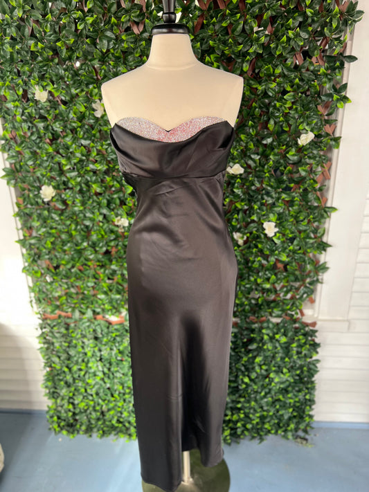 Strapless Bling Formal Gown