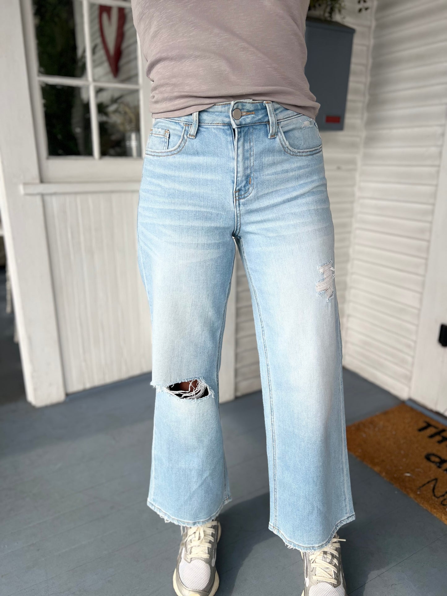 High Rise Wide Leg Jeans