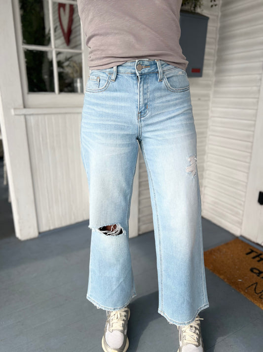High Rise Wide Leg Jeans