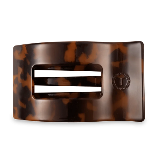 Tortoise Flat Rectangle Hair Clip