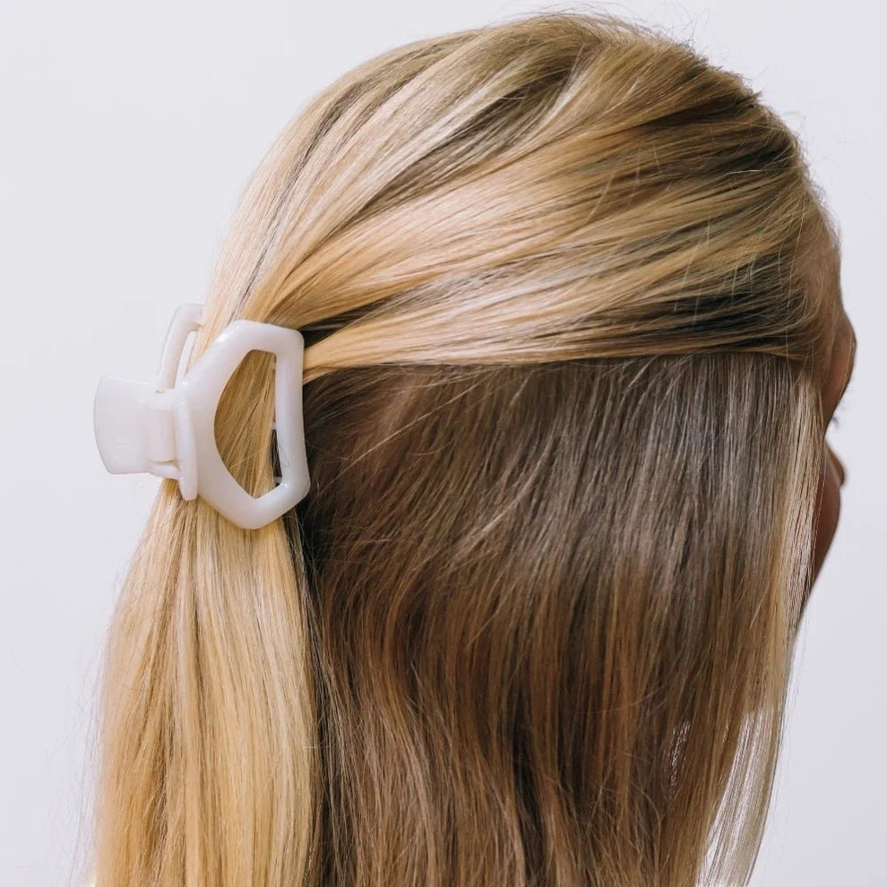 Open Coconut White Hair Clip