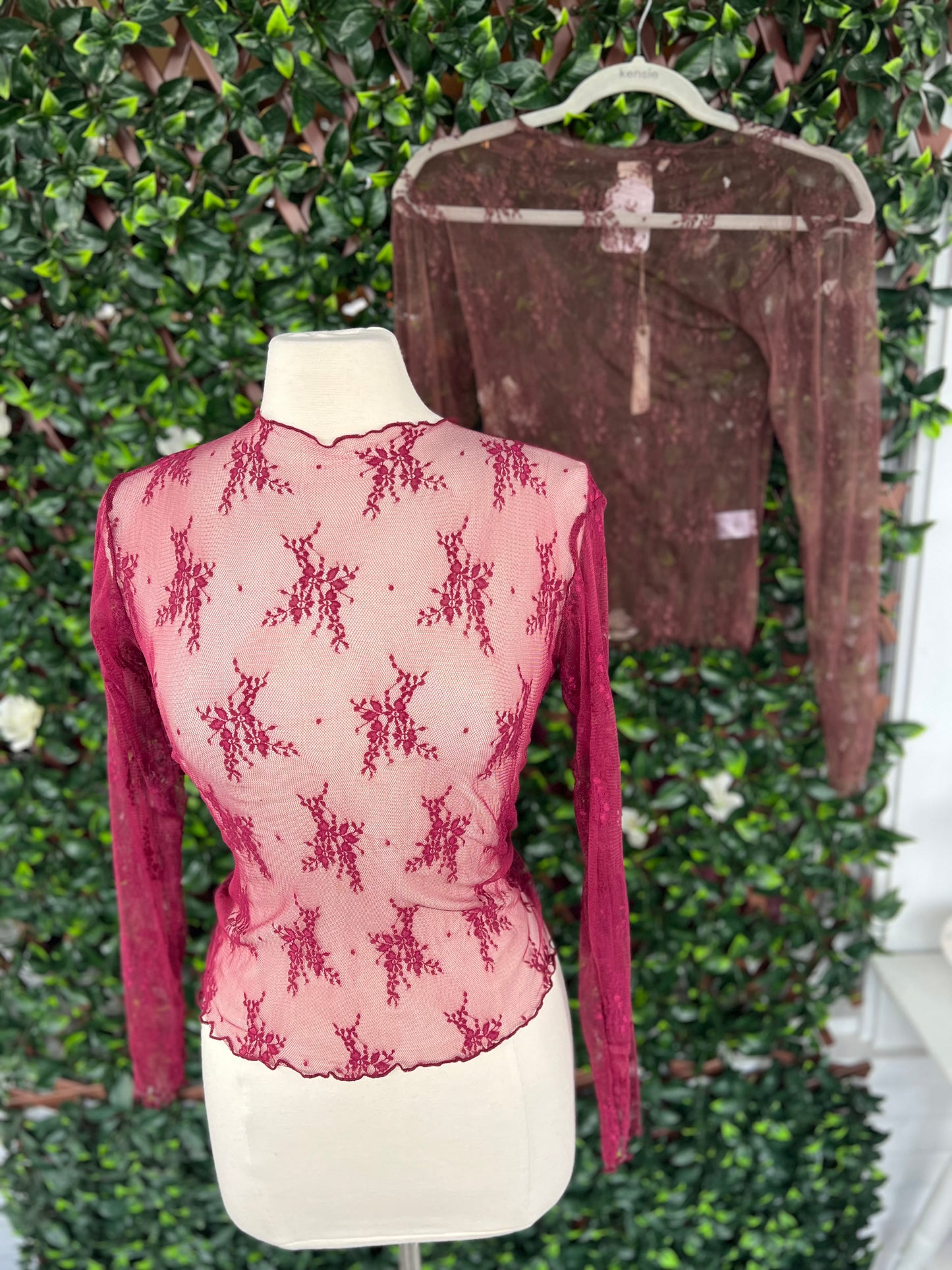 Floral Lace Sheer Top