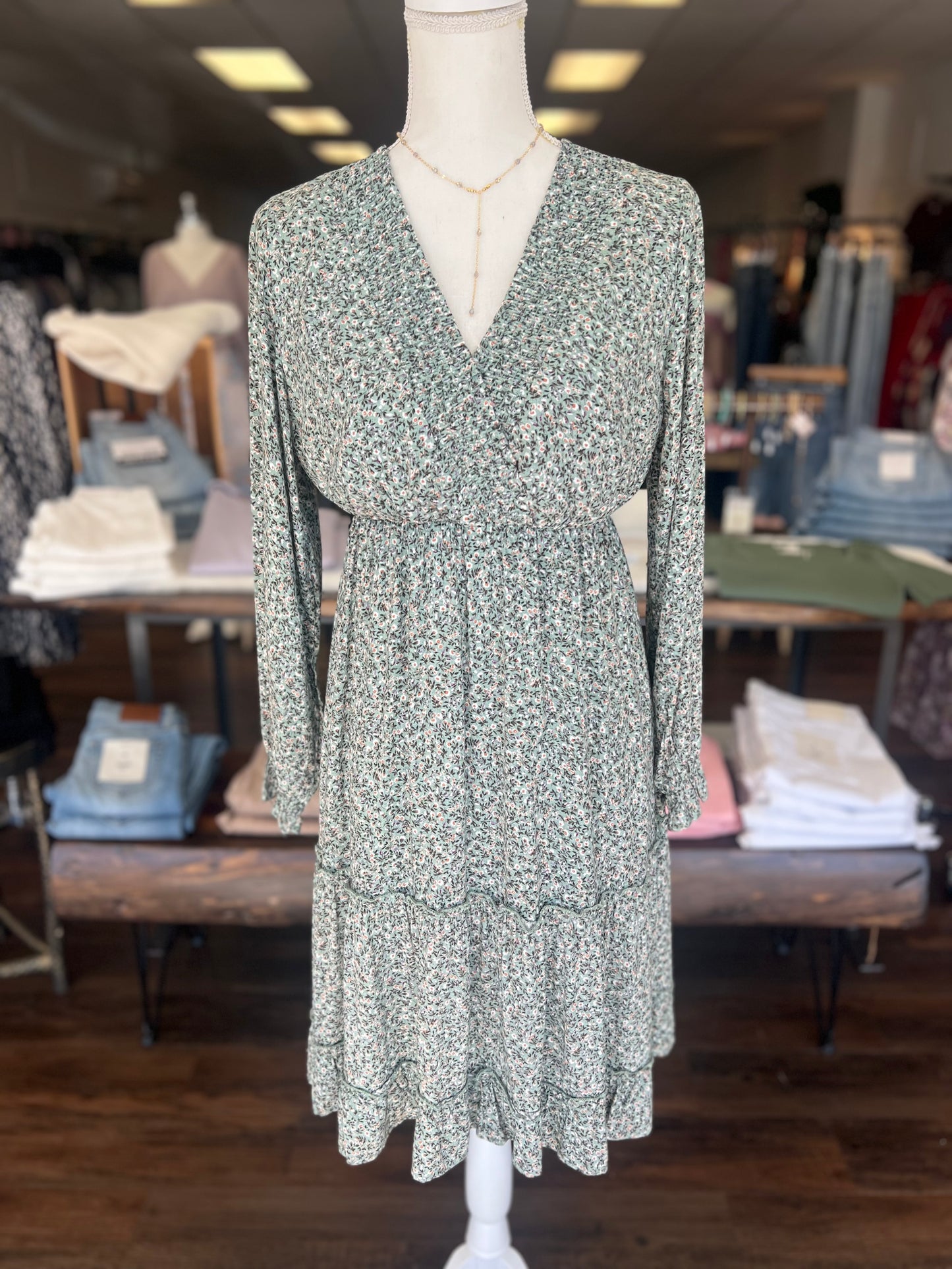 Lucky Clover Midi Dress