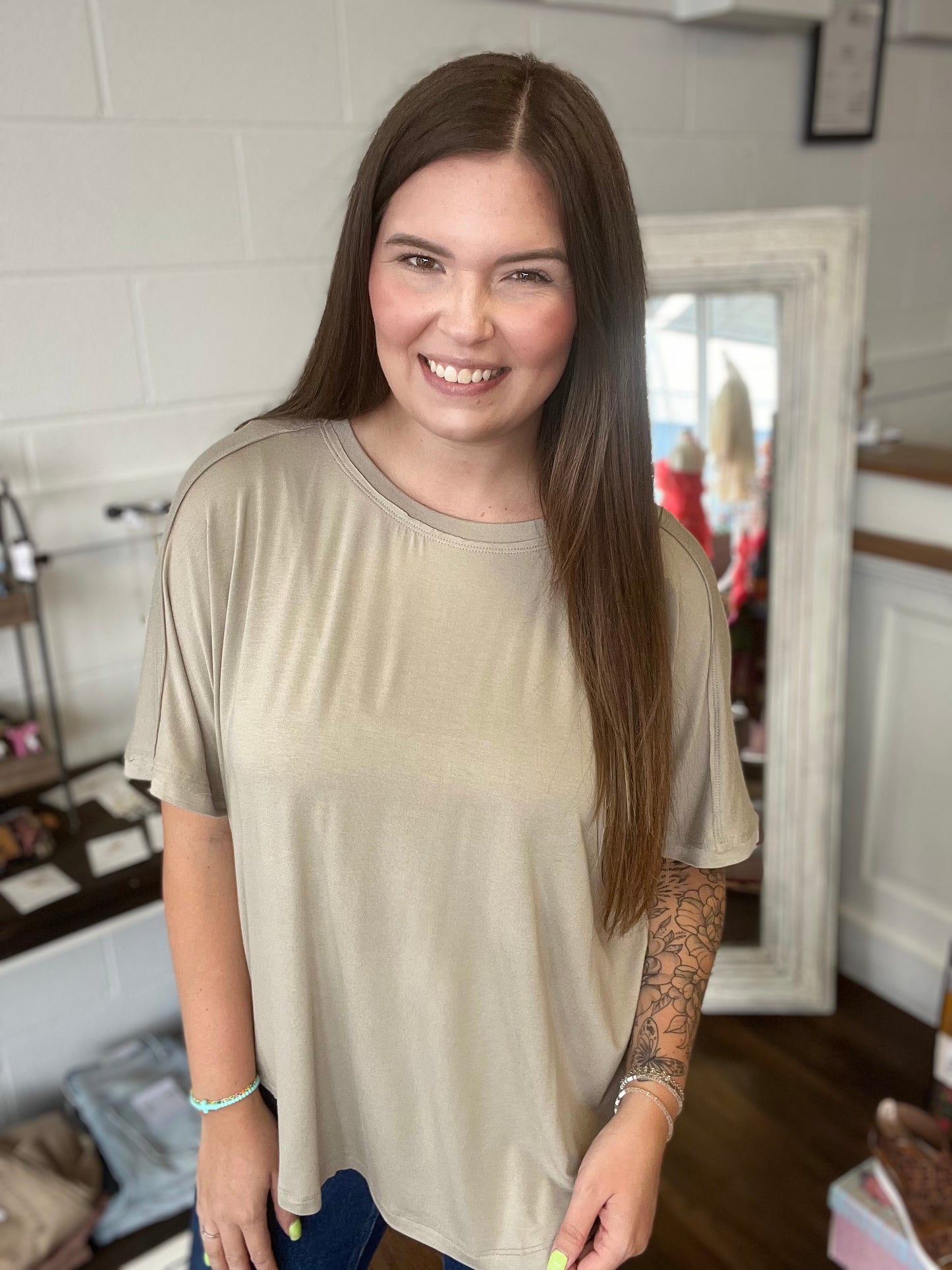 Oversized SS Dolman Top
