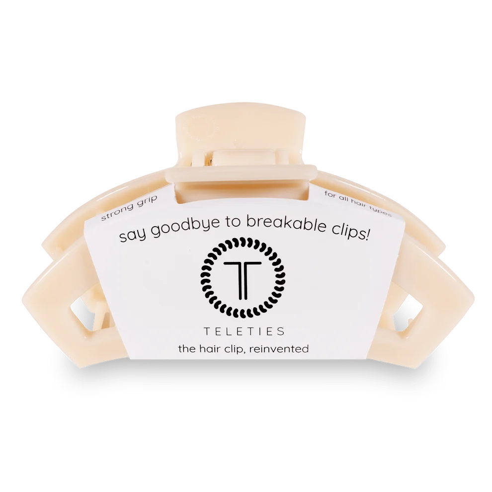 Open Almond Beige Hair Clip