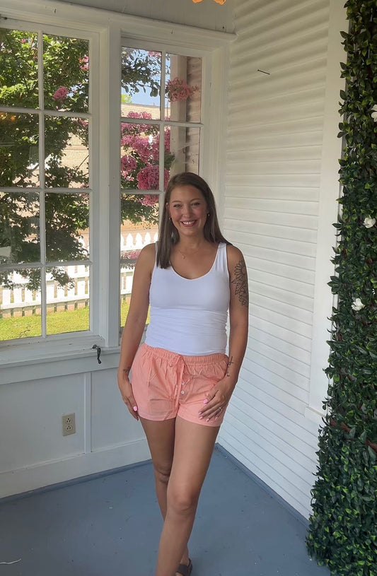 Orange Gingham Boxer Shorts