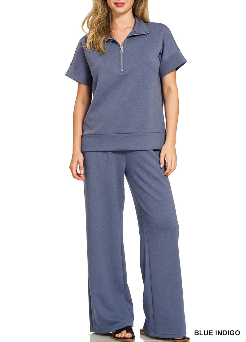 Scuba Half Zip SS Set