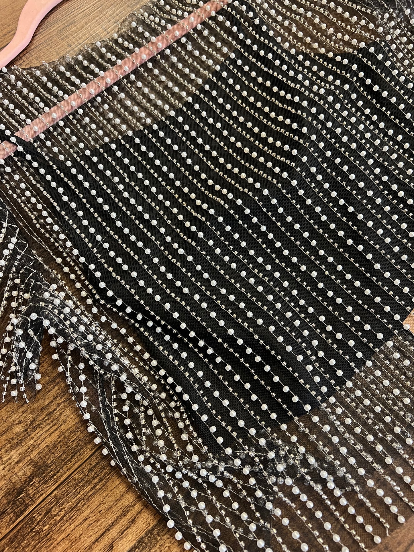 SS Mesh Beaded Top