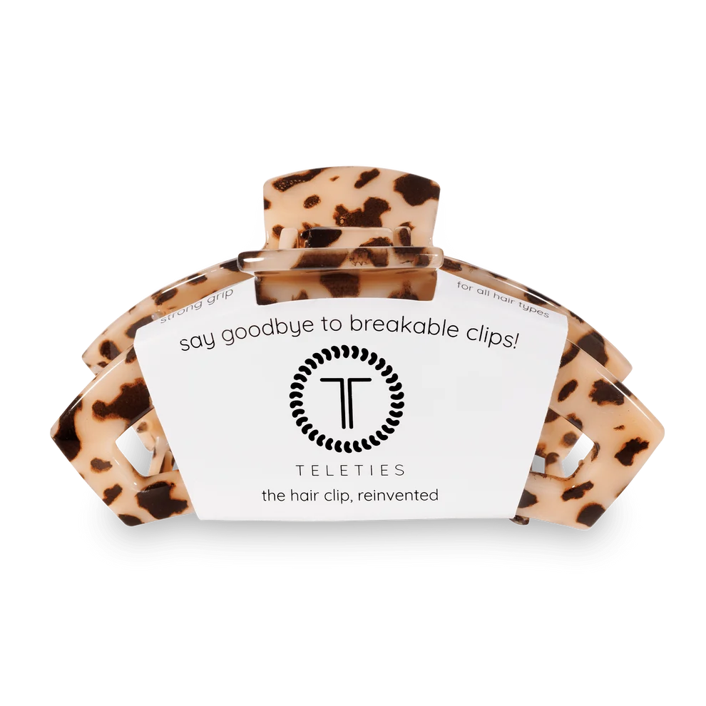 Open Blonde Tortoise Hair Clip