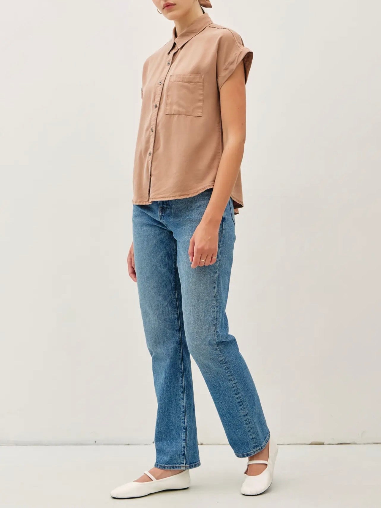 Tencel SS Button Down Shirt