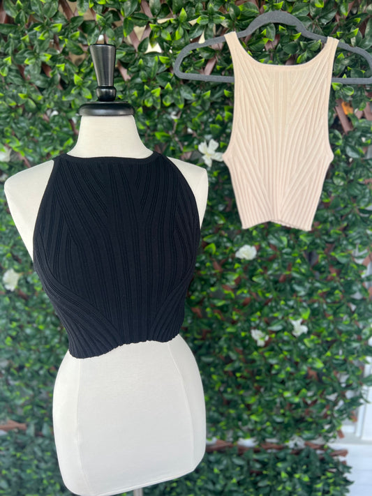 Sleeveless Crewneck Tank