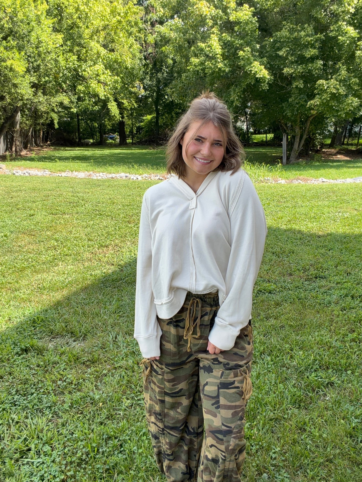 Camo Cargo Pocket Balloon Pants